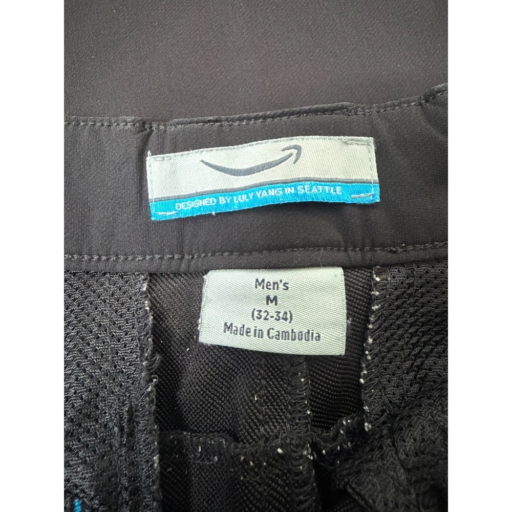 Amazon Uniform Cargo Pants Men's L (32-34) Black By Luly Yang Stretch Workwear - Picture 6 of 7